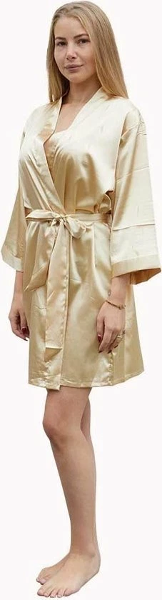 Top 10 π Merkloos Badjas Kimono Satijn Dames -100% Polyester Satijn – Champagne Kleurige Kamerjas - One Size (36-42) π 6 Top 10 π Merkloos Badjas Kimono Satijn Dames -100% Polyester Satijn – Champagne Kleurige Kamerjas - One Size (36-42) π - Afbeelding 4
