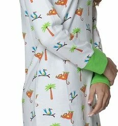 Promo 🎉 Happy Pyjamas Happy Pyjama's Dames Nachthemd Met Lange Mouwen Maat: 'XS' (XS-XXL) - Superleuke Nachtjapon In Het Thema "Jungle" - Comfortabel En Van Premium Kwaliteit 😉 -Pyjama-s-dames Winkel 231x840 1