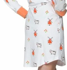 Goedkoopste 🥰 Happy Pyjamas Happy Pyjama's Dames Nachthemd Lange Mouwen Maat: 'L' (XS-XXL) - Super Leuke Dames Nachtjapon Van Katoen In Een Mooi Hollands Thema. Comfortabele Pyjama Voor Dames! ✨ -Pyjama-s-dames Winkel 236x840 2