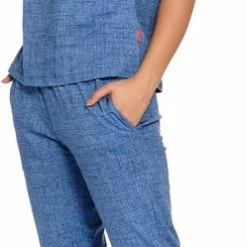 Gloednieuw 🌟 Doctor Nap Katoenen Pyjama Dames Volwassenen | Korte Mouw Lange Broek | Pyama Dames Volwassenen | 👖 Jeans PM.4204 M 😍 -Pyjama-s-dames Winkel 249x840 2