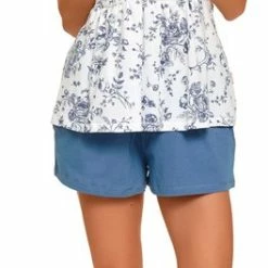 Beste deal 🧨 Doctor Nap Pyama Dames Volwassenen Bloemen Royal Blue PM.9926 M 👍 -Pyjama-s-dames Winkel 264x840 2