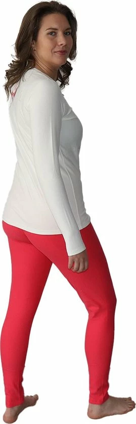 Top 10 π VANILLA – Dames Pyjama - Pyjamasets – Tweedelig – Egyptisch Katoen -Slim Fit – Wit/Roze -L - PJ1238 π 4 Top 10 π VANILLA – Dames Pyjama - Pyjamasets – Tweedelig – Egyptisch Katoen -Slim Fit – Wit/Roze -L - PJ1238 π - Afbeelding 2