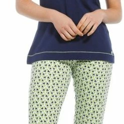 Beste Verkoop 👏 Pastunette Dames Pyjama Capri 20221-184-3 - Blauw - 44 😉