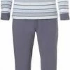 Aanbiedingen 🎉 Pastunette Dames Pyjama Fantasy Stripe - 54 - Grijs 👏