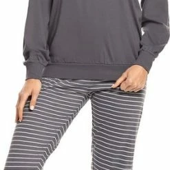 Uitgang ❤️ Grijze Comtessa Dames Pyjama Stars 🎉