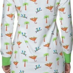 Promo 🎉 Happy Pyjamas Happy Pyjama's Dames Nachthemd Met Lange Mouwen Maat: 'XS' (XS-XXL) - Superleuke Nachtjapon In Het Thema "Jungle" - Comfortabel En Van Premium Kwaliteit 😉 -Pyjama-s-dames Winkel 284x840 3