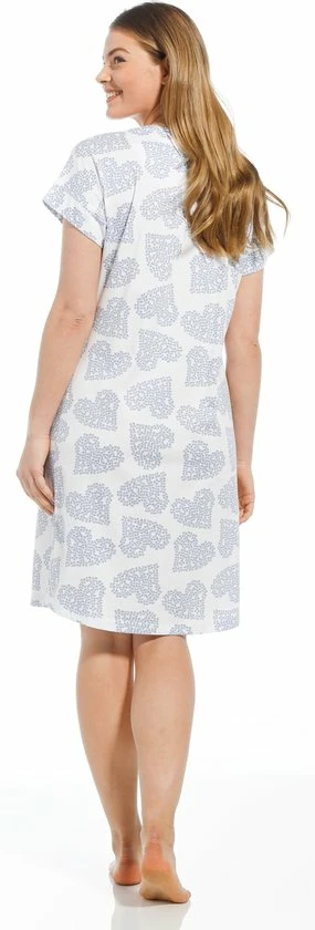 Flash-uitverkoop 𧨠Pastunette - Soft Blue - Dames Nachthemd - Wit/Blauw - Maat 44 π 5 Flash-uitverkoop 𧨠Pastunette - Soft Blue - Dames Nachthemd - Wit/Blauw - Maat 44 π - Afbeelding 3