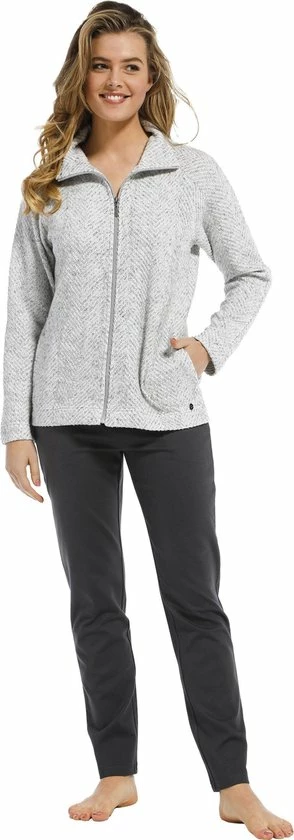 Promo π Dames Huispak Pastunette De Luxe 85212-334-8 - Grijs - 38 π 3 Promo π Dames Huispak Pastunette De Luxe 85212-334-8 - Grijs - 38 π