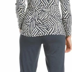 Promo 😀 Pastunette De Luxe Pastunette Deluxe - Graphic - Pyjamaset - Grijs - Maat 52 💯 -Pyjama-s-dames Winkel 296x840 3