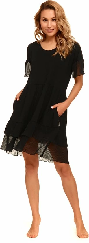 Aanbiedingen 🔔 Doctor Nap Nachthemd Met Frullen Dames Bamboo Zwart TM.4412 M 😍 10 Aanbiedingen 🔔 Doctor Nap Nachthemd Met Frullen Dames Bamboo Zwart TM.4412 M 😍 - Afbeelding 8