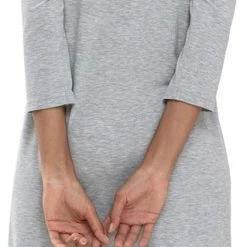 Promo 😉 Mey Nachthemd Sleep & Easy Dames 16410 - Grijs 519 Hellgrau Melange Dames - 40 🥰 -Pyjama-s-dames Winkel 319x840 2