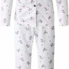 Promo 🛒 Dames Pyjama Fine 👩 Woman Katoen En Polyester Gebloemd Roze XXXL ❤️