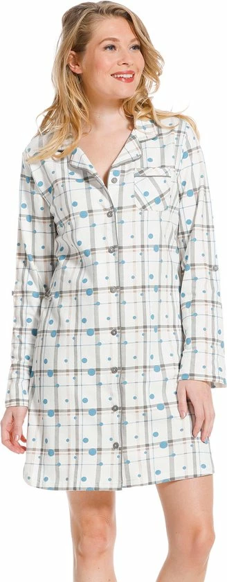 Groothandel βοΈ Pastunette Dames Nachthemd - Snow Dots/stripe - 95cm - 42 - Creme π 3 Groothandel βοΈ Pastunette Dames Nachthemd - Snow Dots/stripe - 95cm - 42 - Creme π