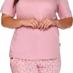 Promo 😉 Doctor Nap Katoenen Pyjama Dames Volwassenen | Korte Mouw Korte & 3/4 Broek | Pyama Dames Volwassenen | Papaya PB.4152 XXL 🧨