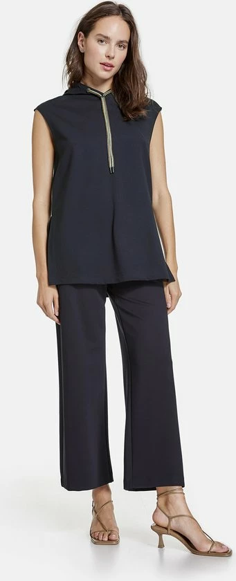 Nieuw π TAIFUN Dames Wijde 7/8-broek Van Jersey ECOVERO™ Navy-46 π 7 Nieuw π TAIFUN Dames Wijde 7/8-broek Van Jersey ECOVERO™ Navy-46 π - Afbeelding 5