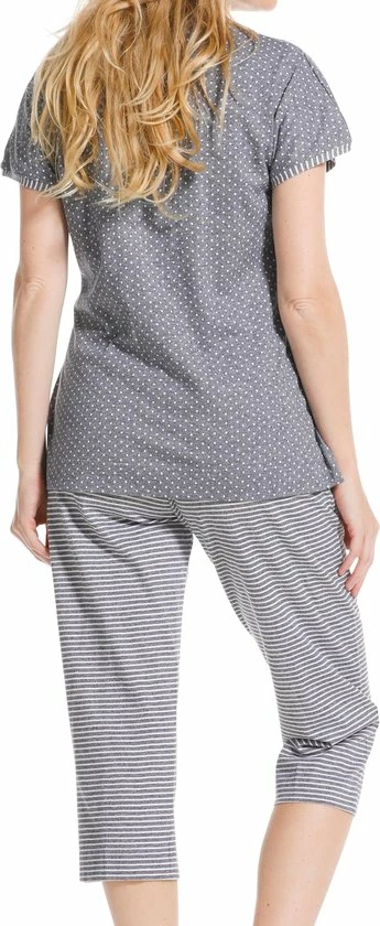 Goedkoop ❤️ Pastunette NOOS Pyjamaset - Grijs/Wit - Maat M ❤️ 6 Goedkoop ❤️ Pastunette NOOS Pyjamaset - Grijs/Wit - Maat M ❤️ - Afbeelding 4