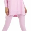 Kopen 🛒 Merkloos Dames Huispak/vrijetijdspak Effen Kleur M/L 38-40 Roze 👏 -Pyjama-s-dames Winkel 350x840 1
