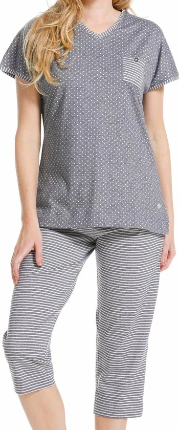 Goedkoop ❤️ Pastunette NOOS Pyjamaset - Grijs/Wit - Maat M ❤️ 7 Goedkoop ❤️ Pastunette NOOS Pyjamaset - Grijs/Wit - Maat M ❤️ - Afbeelding 5