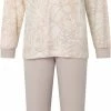 Beste Verkoop 🔔 Dames Pyjama Lunatex Aangeruwd 124183 Sand XL 🌟 -Pyjama-s-dames Winkel 356x840 5