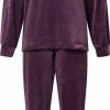 Nieuw 🌟 Lunatex Dames Pyjama Velours | MAAT M | Faith | Paars 🛒 -Pyjama-s-dames Winkel 360x840 5