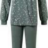 Gloednieuw 🔔 Pyjamaset - Dames Pyjama Lunatex Single Jersey Groen L 🤩 -Pyjama-s-dames Winkel 361x840