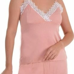 Coupon 🧨 Merkloos Dames Katoen Pyjama | 4-delige Set | Katoen Nachtkleding | Katoen Nachthemd | Elegant Katoen Ochtendjas | Cadeau Voor Dames | Kleur: Somon | Maat: XL 🎁 -Pyjama-s-dames Winkel 363x840 2