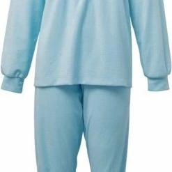 Promo 💯 Lunatex Badstof Dames Pyjama - Sky Blue - 4163 - S - Blauw 🥰