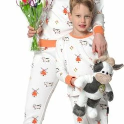 Goedkoopste 🥰 Happy Pyjamas Happy Pyjama's Dames Nachthemd Lange Mouwen Maat: 'L' (XS-XXL) - Super Leuke Dames Nachtjapon Van Katoen In Een Mooi Hollands Thema. Comfortabele Pyjama Voor Dames! ✨ -Pyjama-s-dames Winkel 371x840 2