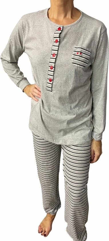 Korting π₯ Cocodream Quality Outfitter/Cocodream Dames Pyjama Pocket Jersey Grijs -Medium π€© 3 Korting π₯ Cocodream Quality Outfitter/Cocodream Dames Pyjama Pocket Jersey Grijs -Medium π€©