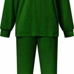 Goedkoopste 🌟 Lunatex Badstof Dames Pyjama - Effen - 4187 - XXL - Groen 🎁 -Pyjama-s-dames Winkel 385x840 3