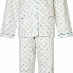 Hete verkoop 🎁 Dames Pyjama Lunatex 641382 Flanel Wit XXL 😍