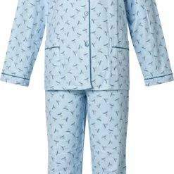 Coupon 𧨠Lunatex Cocodream Dames Flanel Pyjama Met Print Blue - Maat L π