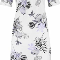 Begroting 😀 Merkloos Dames Nachthemd L Wit/paars 👏