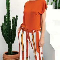 Flash-uitverkoop 💯 Merkloos Viscose Dames Pyjama Set Korte Mouw & Lange Broek Maat S 😀 -Pyjama-s-dames Winkel 421x840 1