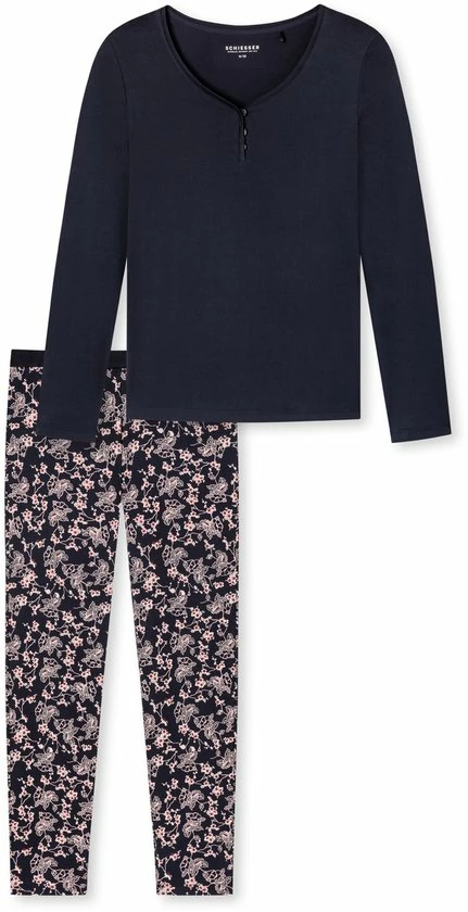 Uitgang β Schiesser – Sence Of Nostalgia – Pyjama – 175553 – Dark Blue - 46 π 6 Uitgang β Schiesser – Sence Of Nostalgia – Pyjama – 175553 – Dark Blue - 46 π - Afbeelding 4
