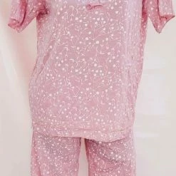 Begroting ๐ฅ Merkloos Dames Pyjama Set Met 3 Kwart Broek M 36-38 Lichtroze ๐