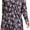 Gloednieuw 🎉 Schiesser Feminine Floral Comfort Fit Vrouwen Nachthemd - Donkerblauw - Maat 44 🧨 -Pyjama-s-dames Winkel 464x840 2