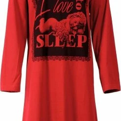 Aanbiedingen 💯 Tenderness Dames Nachthemd Rood Maten: L 👍