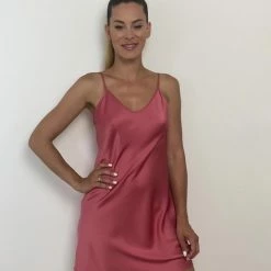 Beste Pirce 👏 LingaDore - Satin Chemise Faded-Rose - Maat XL - Roze - Dames - Nachtjurk - Nachthemd - Nachtjapon 🥰 -Pyjama-s-dames Winkel 472x840