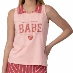 Korting 🌟 VANILLA - Babe Dames Pyjama - Pyjamasets - Egyptisch Katoen - PJ8902 - Lichtroze - XL 🎉 -Pyjama-s-dames Winkel 475x840