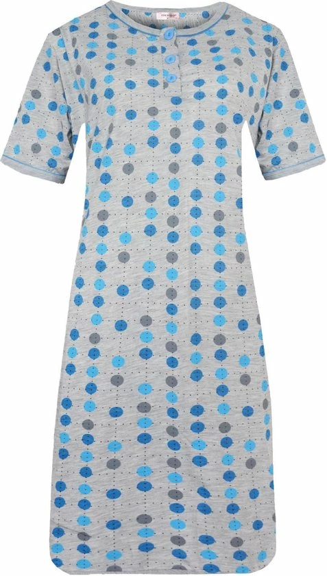Flash-uitverkoop π€© Dames Nachthemd Fine π© Woman Rondjes Motief Blauw XXXL π 3 Flash-uitverkoop π€© Dames Nachthemd Fine π© Woman Rondjes Motief Blauw XXXL π