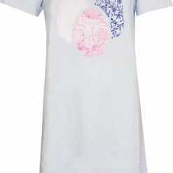 Beste deal 🌟 Temptation Dames Bigshirt Nachthemd Lichtblauw TPNGD1019A - Maten: L 👍