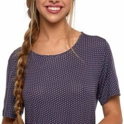 Flash-uitverkoop 😉 Merkloos Moraj Nachthemd Met Een Modieus Patroon Kleine Hartjes - Viscose Paars XL ⌛ -Pyjama-s-dames Winkel 484x840 2