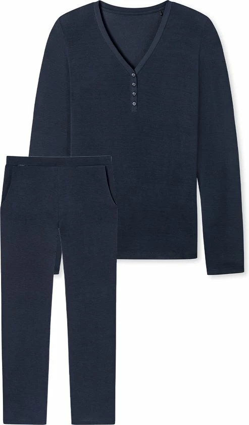 Flash-uitverkoop β€οΈ Schiesser Dames Pyjama Lang Modal π 5 Flash-uitverkoop β€οΈ Schiesser Dames Pyjama Lang Modal π - Afbeelding 3