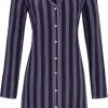 Flash-uitverkoop 🔔 Doorknoopnachthemd Strepen Ringella 😀 -Pyjama-s-dames Winkel 507x840 2