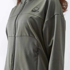 Flash-uitverkoop 😍 La Pèra Donker Groen Vrijetijdspak Huispak Met Rits Dames - Maat XXL 💯 -Pyjama-s-dames Winkel 507x840 3