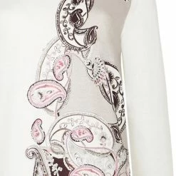 Beste Verkoop ❤️ Cybele Cybèle Nachthemd 'Leaf Storm' - Lange Mouw Maat 44 ✔️ -Pyjama-s-dames Winkel 510x840 1