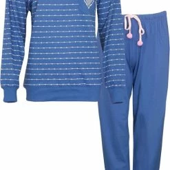 Promo β Tenderness Dames Pyjama Blauw TEPYD1008A - Maten: XXL π 8 Promo β Tenderness Dames Pyjama Blauw TEPYD1008A - Maten: XXL π -Pyjama-s-dames Winkel 512x840 2