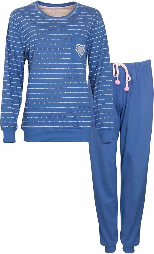 Promo β Tenderness Dames Pyjama Blauw TEPYD1008A - Maten: XXL π 5 Promo β Tenderness Dames Pyjama Blauw TEPYD1008A - Maten: XXL π - Afbeelding 3