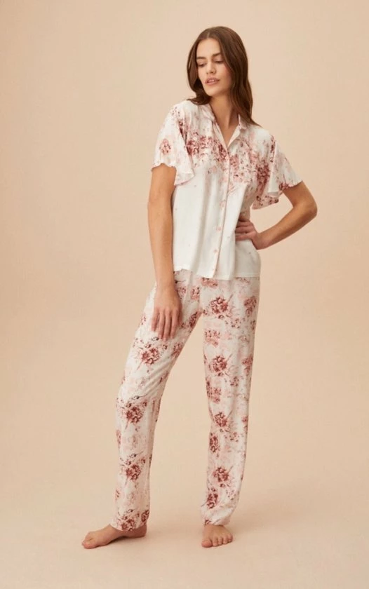 Promo π Merkloos Suwen- Dames Pyjama Set -Homewear -Satijn- Korte Mouwen Ecru Maat S βοΈ 4 Promo π Merkloos Suwen- Dames Pyjama Set -Homewear -Satijn- Korte Mouwen Ecru Maat S βοΈ - Afbeelding 2